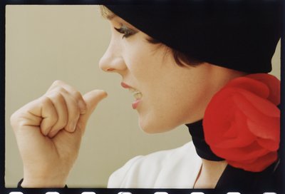 Julie Andrews na natáčení 