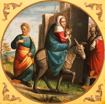 Návrat z letu do Egypta od Ortolano (c.1488 c.1525)