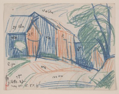 Gilette, New Jersey od Oscar Florianus Bluemner