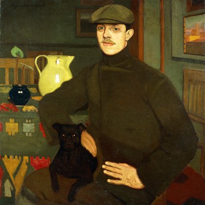 Portrét Llewelyn Lloyd od Oscar Ghiglia