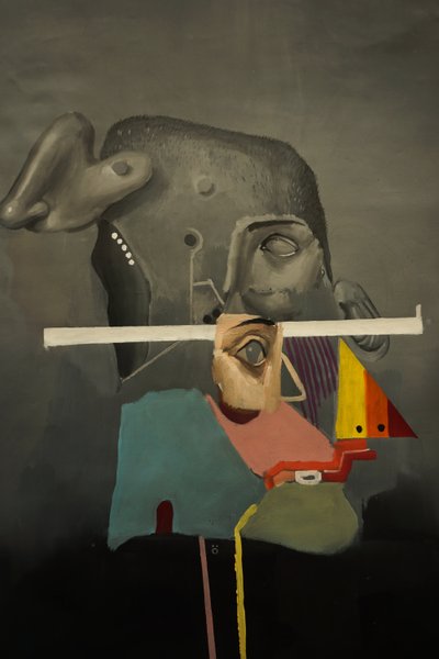 Detail obrazu Silly, 2021-24 (olej na plátně) od Oscar Nin