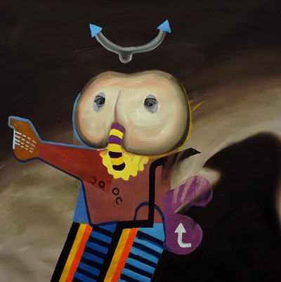 Exotická biologie jiných než lidských druhů: (olej na plátně). od Oscar Nin