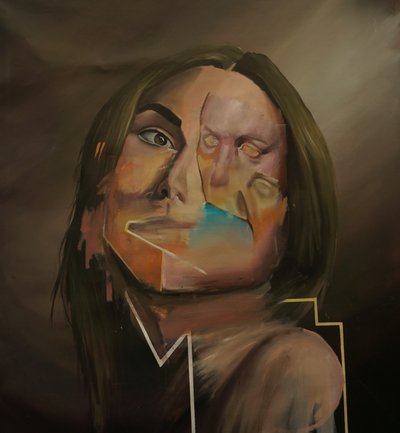 Pure, 2021-23 (olej na plátně) od Oscar Nin