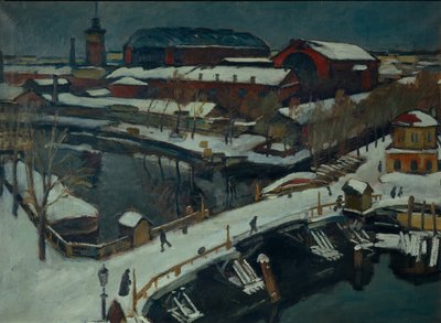 Zimní krajina. Petrohrad, 1920 od Osip Emmanuilovich Braz