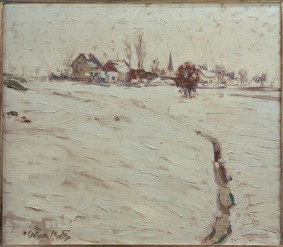 Sněhová krajina poblíž Grafrath od Oskar Moll