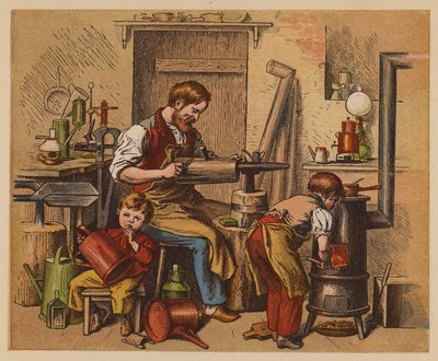 Plecháč (barevná litografie) od Oskar Pletsch