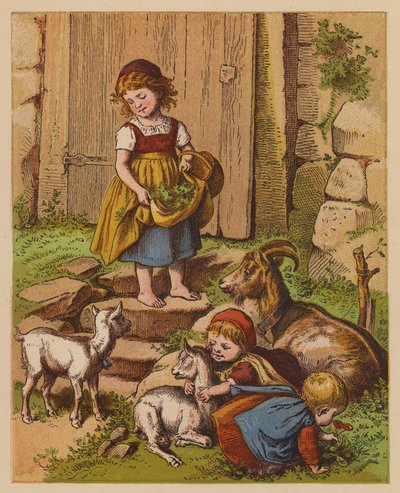 Young Things (barevná litografie) od Oskar Pletsch