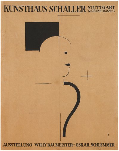 Umělecká výstava: Willy Baumeister - Oskar Schlemmer, 1918 od Oskar Schlemmer