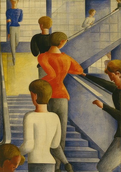 Schody Bauhaus. 1932 od Oskar Schlemmer
