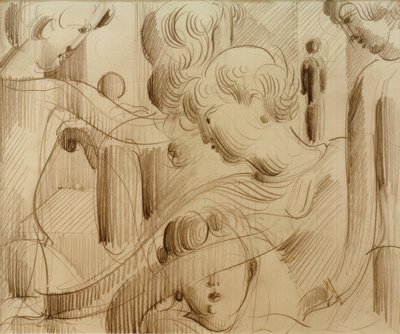 Figurální kompozice od Oskar Schlemmer