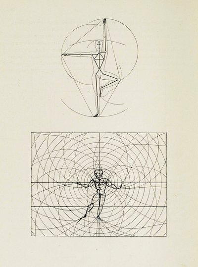 Z jeviště v Bauhausu Jeviště v Bauhausu, 1925. od Oskar Schlemmer