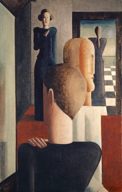 Interiér s pěti postavami, Roman od Oskar Schlemmer