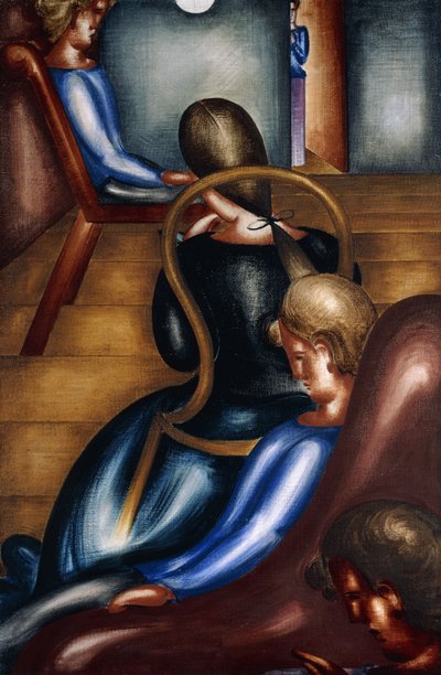 velká sedavá skupina 1; Velká skupina sedadel 1 od Oskar Schlemmer