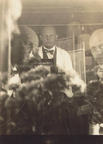 Oskar Schlemmer v ateliéru na Prellerstrasse od Oskar Schlemmer