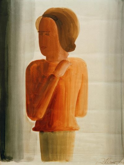 Červený chlapec od Oskar Schlemmer