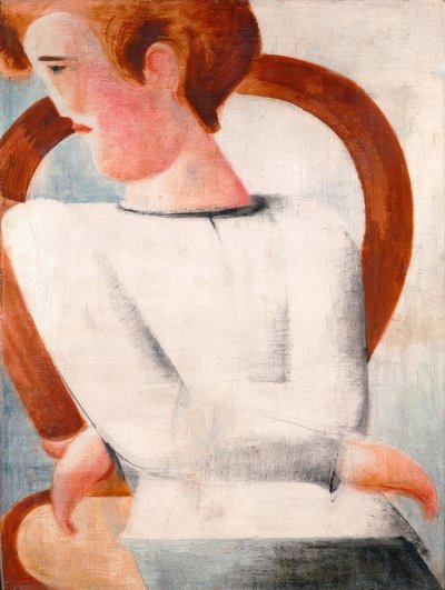 Bílá mládež na luk židli od Oskar Schlemmer