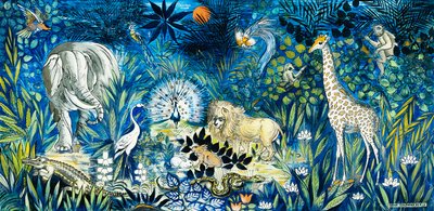Wildlife Paradise; Tierparadies od Oskar Schlemmer