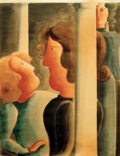 Mezi sloupy od Oskar Schlemmer