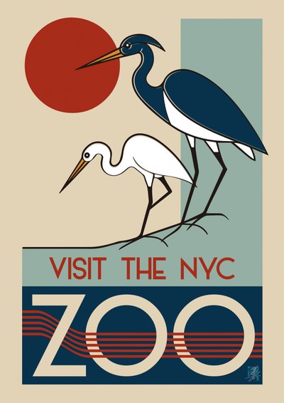 Zoo v New Yorku ve stylu art deco od Osvaldo Russo