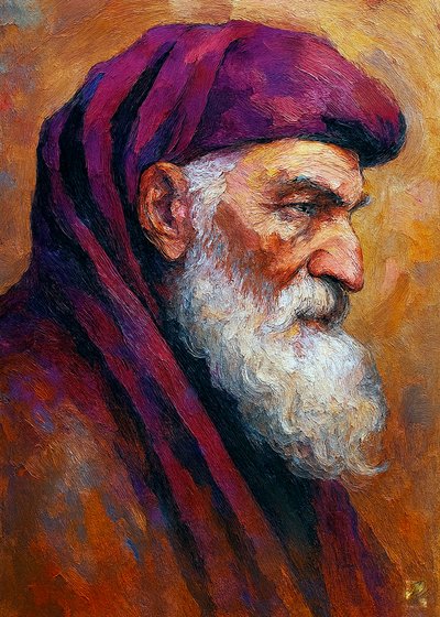 Zamyšlený starověký mudrc od Osvaldo Russo