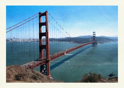 Výhled na záliv Golden Gate od Osvaldo Russo
