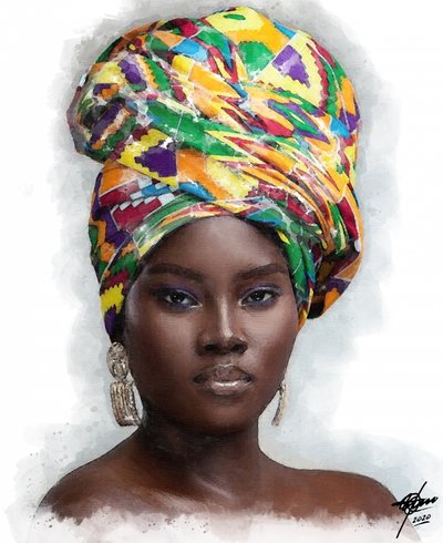 Vznešená africká žena od Osvaldo Russo