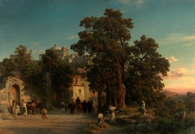 Večerní od Oswald Achenbach