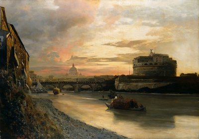 Němčina: Andělský hrad v Římě od Oswald Achenbach