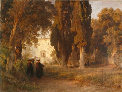 Klášterní zahrada, po roce 1857 od Oswald Achenbach