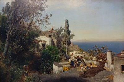 Pohled na Neapolský záliv od Oswald Achenbach