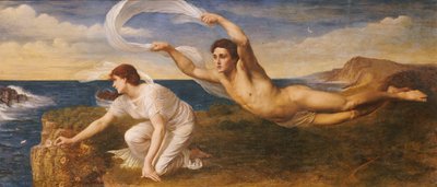Boreas a Orithyia, kolem roku 1879 (olej na plátně) od Oswald von Glehn