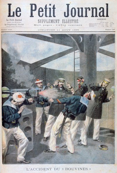 Nehoda na francouzské válečné lodi Bouvines, 1895 od Oswaldo Tofani