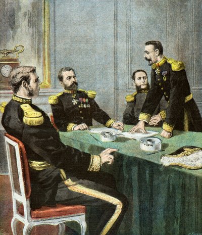 Admirál Gervais před vyšetřovací komisí od Oswaldo Tofani