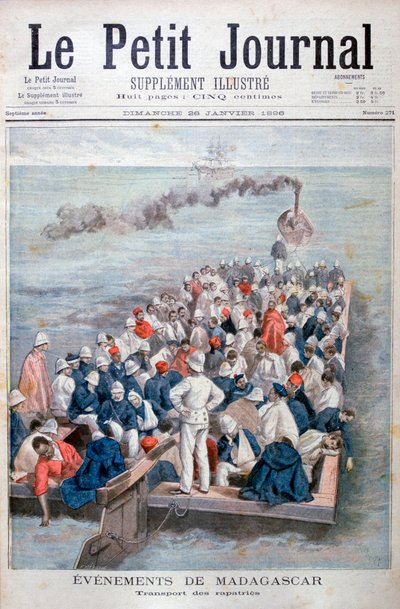 Události na Madagaskaru: Repatriace francouzských vojsk, 1896 od Oswaldo Tofani