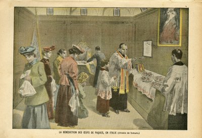 Ilustrace Oswaldo Tofani (1849-1915) v Le Pelerin, 3.4. od Oswaldo Tofani