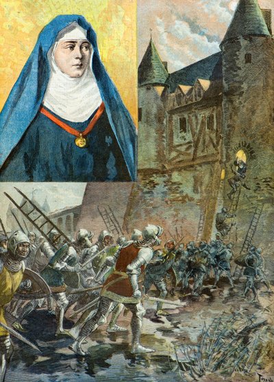 Benediktinská jeptiška julienne duguesclinová od Oswaldo Tofani