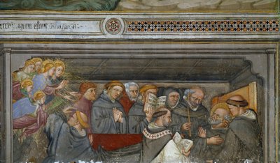 Smrt svatého Augustina (freska od Ottaviano Nelli