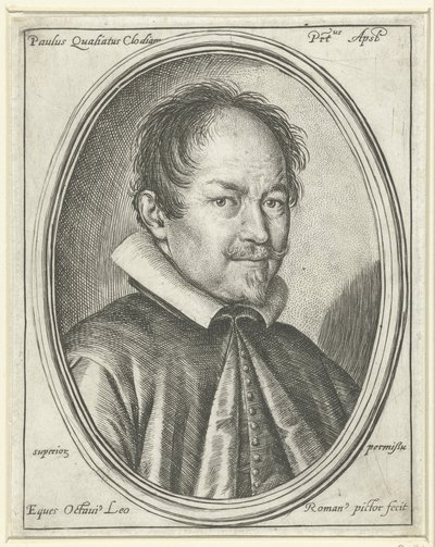 Portrét skladatele Paola Quagliatiho c. 1555-1628, 1623 od Ottavio Maria Leoni