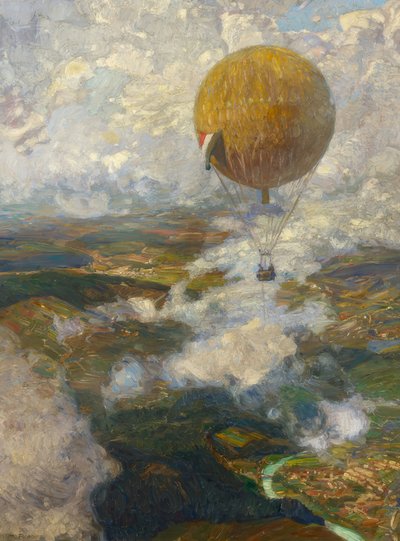 V zajatém balónu nad Vogézami od Otto Antoine