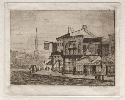 Cleveland, Woodland Avenue a Eagle Street, 1878. od Otto H. Bacher