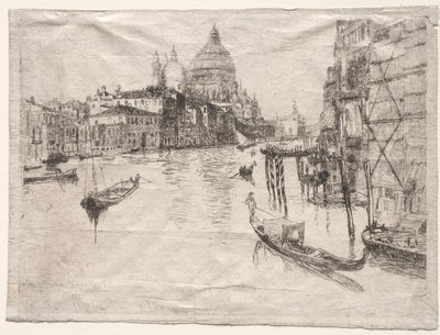 Vstup do Canal Grande, Benátky od Otto H. Bacher