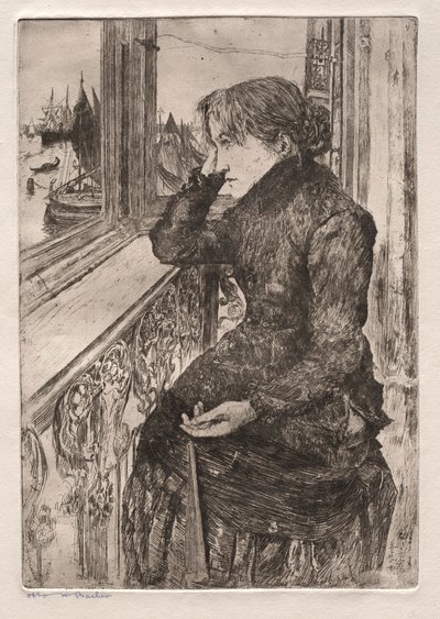 Etchings of Venice: Beautiful View, 1882. od Otto H. Bacher