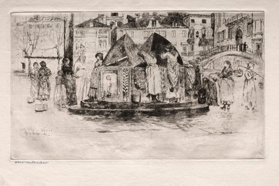 Lepty Benátek: Pozzo San Vio, 1882. od Otto H. Bacher