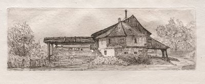 Starý mlýn na Dunaji, 1879. od Otto H. Bacher