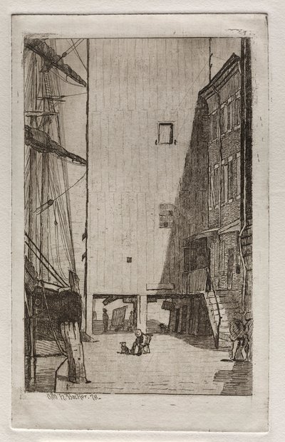 Loď a výtah, 1878. od Otto H. Bacher
