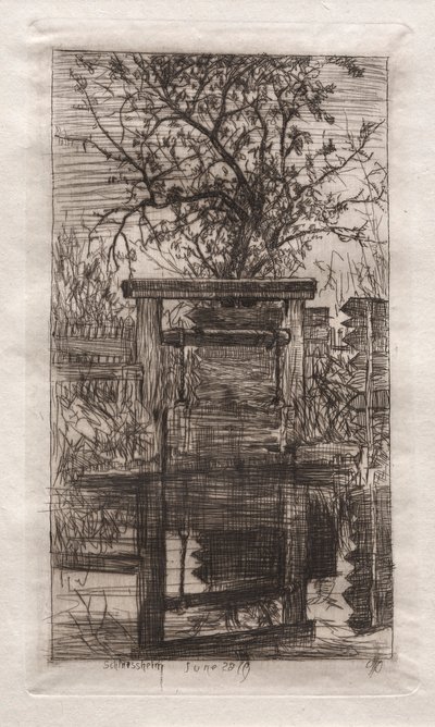 Zámek, Schleissheim, 1879. od Otto H. Bacher