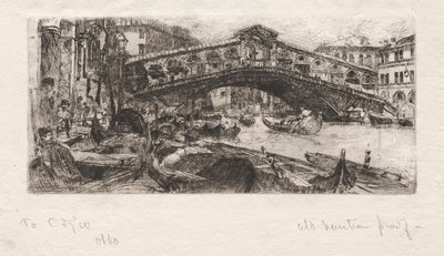 Rialto, Benátky, 1880. od Otto H. Bacher
