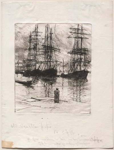 Tři lodě, Benátky, 1880. od Otto H. Bacher