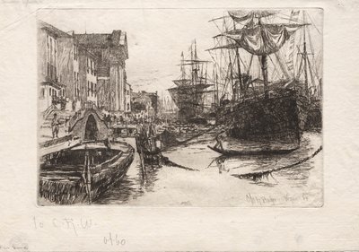 Pohled v Benátkách, 1880. od Otto H. Bacher