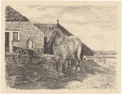 Ameland klisna (původní název na objektu) od Otto Hanrath (signed by artist)